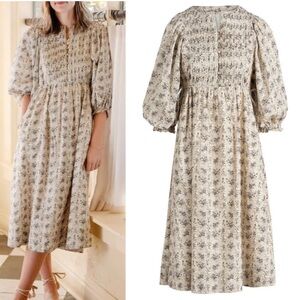 Baybala Mallie Dress in Grey Gardens 100% Cotton